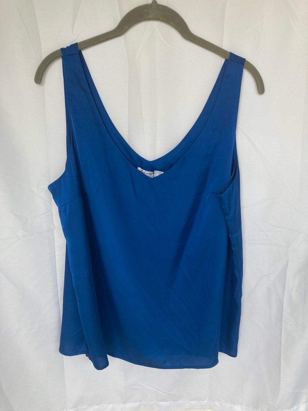 Classic Blue V-Neck Women's Tank Top